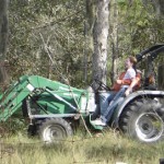 Amelia's tractor ride
