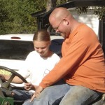 Cousin Aubrey's tractor lesson