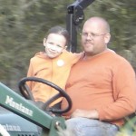 Laura's tractor ride