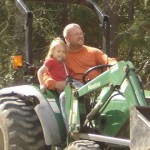 Sarah's tractor ride
